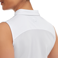 Mesh Back Sleeveless Lisle