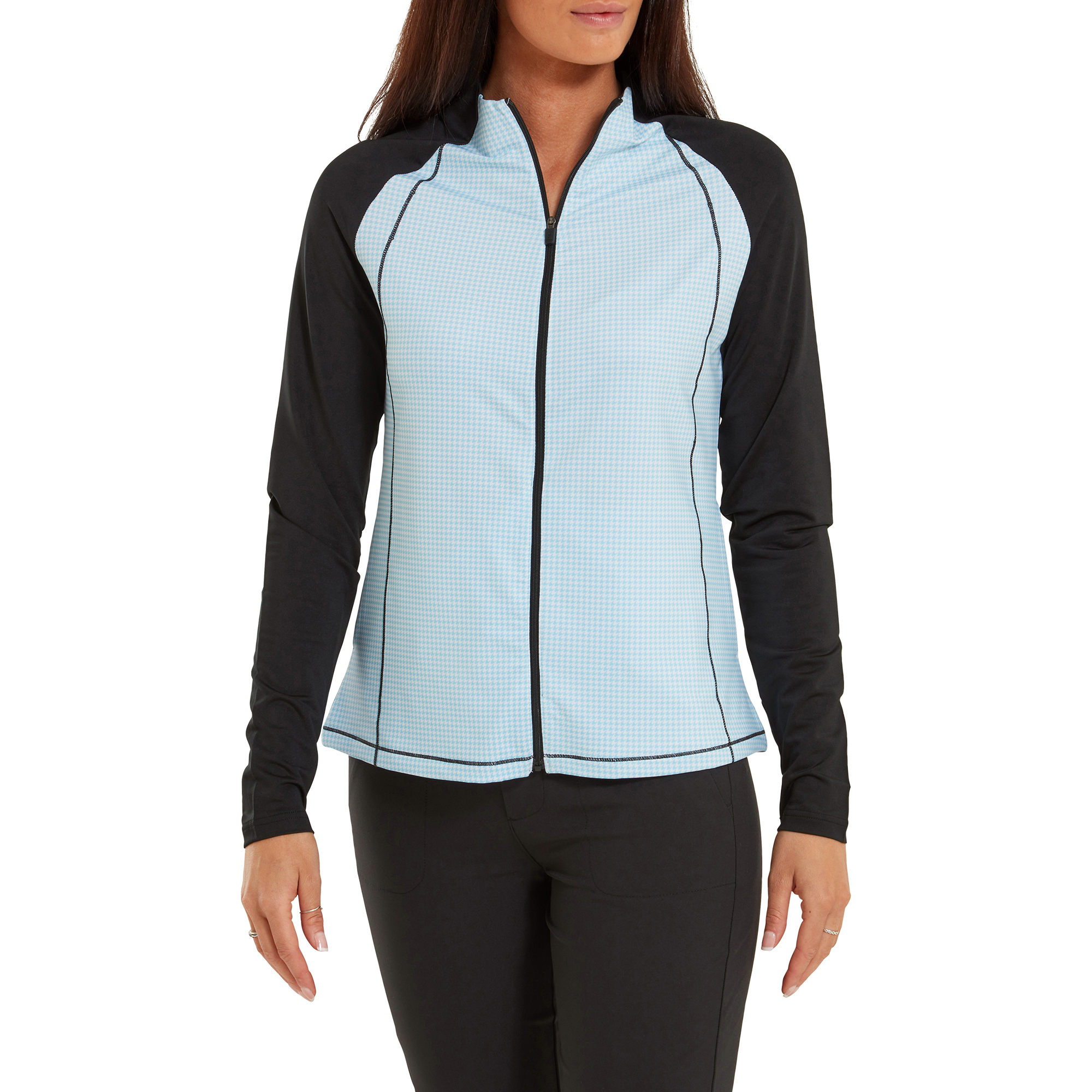 Pullover imprim&eacute; Pied-de-poule