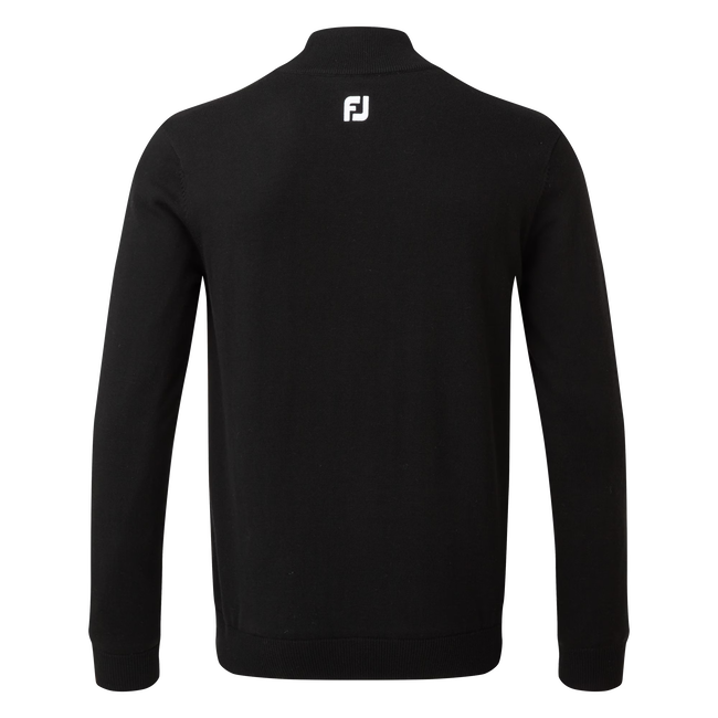 Wool Blend 1/2 Zip Lined Pullover