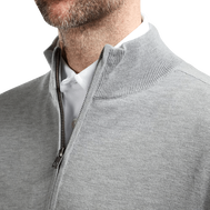Wool Blend 1/2 Zip Lined Pullover
