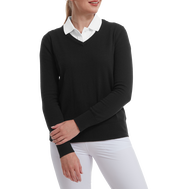 Wool Blend V-Neck Pullover