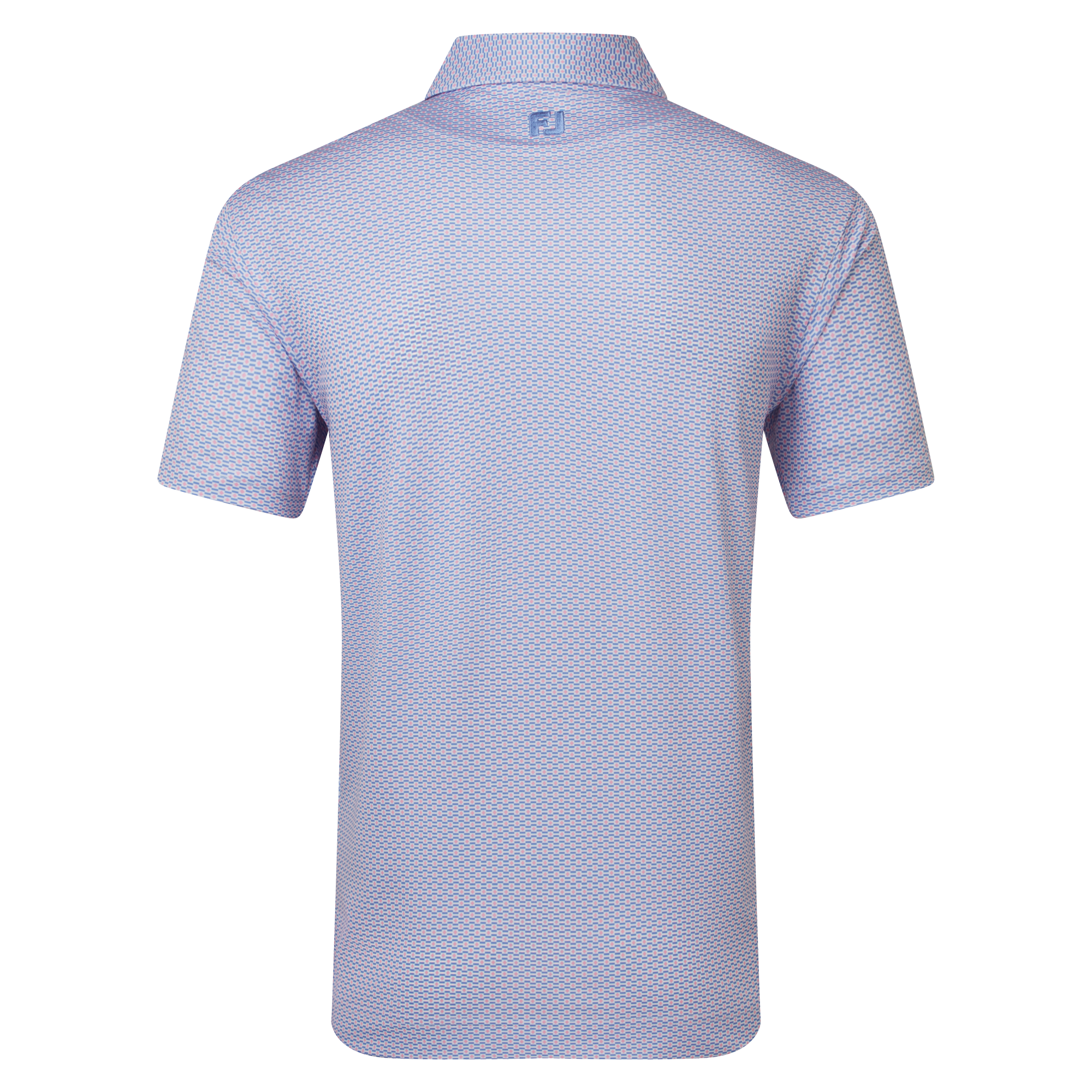 Polo en fil d'Ecosse imprim&eacute; drapeau nautique FJ