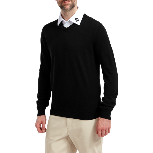 Wool Blend V-Neck Pullover