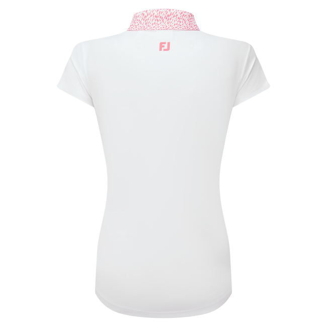 Cap Sleeve Print Trim Lisle