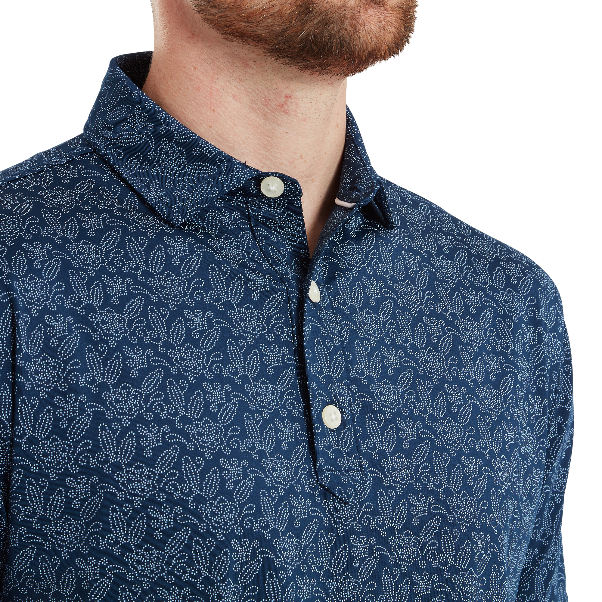 Wingtip Floral Lisle