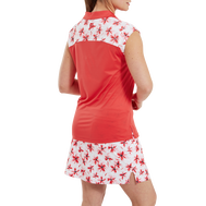 Blocked Floral Print Lisle