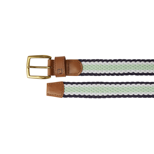 Striped Braided Belt
