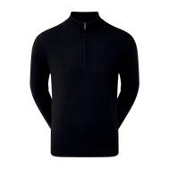 Wool Blend 1/2 Zip Lined Pullover