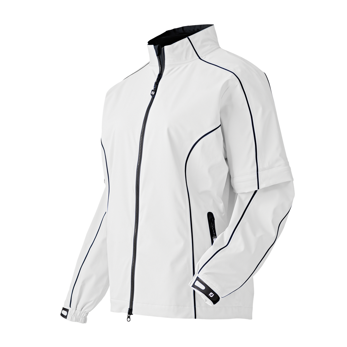 DryJoys Rain Jacket Zip Off Sleeves Women
