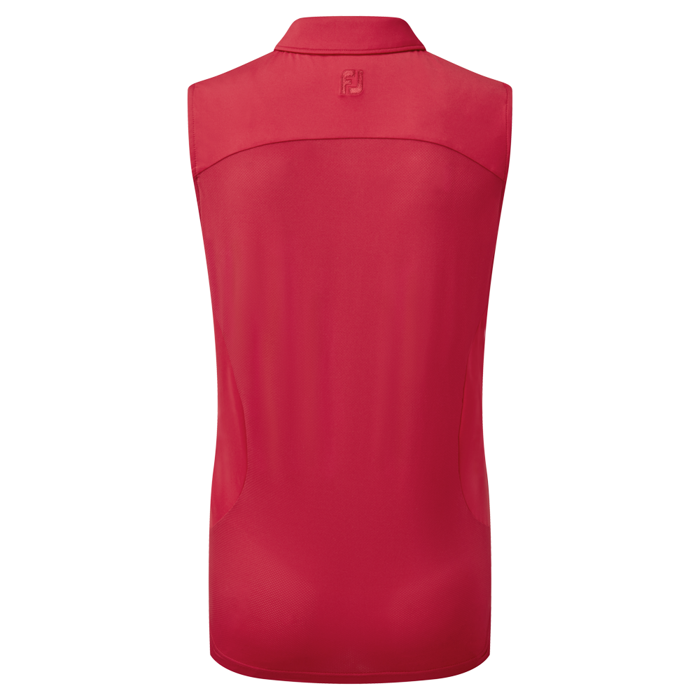 Mesh Back Sleeveless Lisle