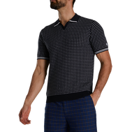 Todd Snyder Short Sleeve Geo Johnny Collar Sweater