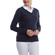 Wool Blend V-Neck Pullover