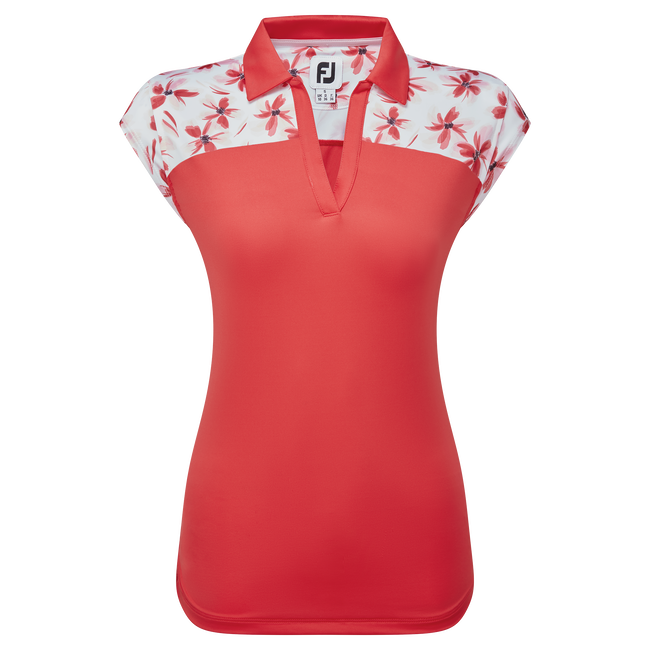 Blocked Floral Print Lisle